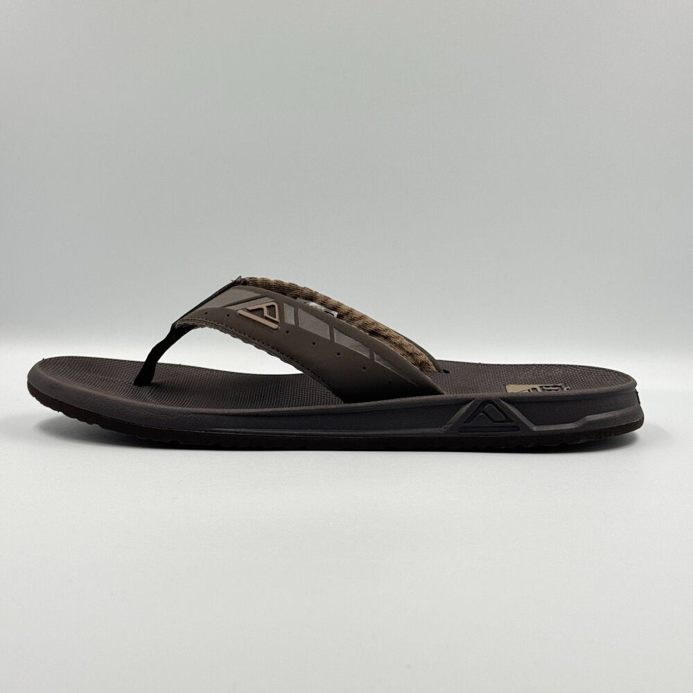 Reef Mens 11 Brown Phantom Flip Flop Sandal Contoured Footbed Comfort Thong 2